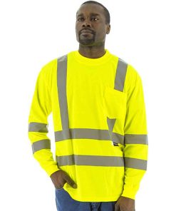 Camiseta de Manga Larga de Alta Visibilidad Majestic Safety, Clase 3 – Modelo 75-5355