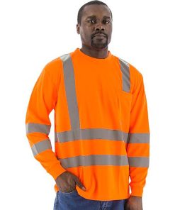 Camiseta de Manga Larga de Alta Visibilidad Majestic Safety, Clase 3 – Modelo 75-5356