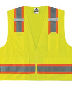 Chaleco para supervisor GloWear 8248Z Dos Tonos - Tipo R, Clase 2, Cierre con Cremallera - Modelo 8248Z