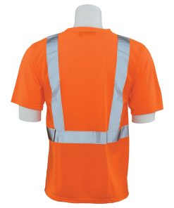 Camiseta de Alta Visibilidad de Tejido de Punto, Manga Corta, Clase 2 – Modelo 9601S-O - Image 3