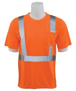 Camiseta de Alta Visibilidad de Tejido de Punto, Manga Corta, Clase 2 – Modelo 9601S-O