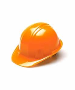 pyramex sl series cap style hard hat, hi-vis orange, 4 point ratchet