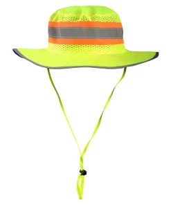 Sombrero Ranger de Alta Visibilidad Occunomix con Parte Superior Sólida - Modelo LUX-RNG-ST (Talla Grande)