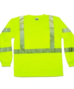 Camiseta de Manga Larga Alta visibilidad de Microfibra, Clase 3 – 9145