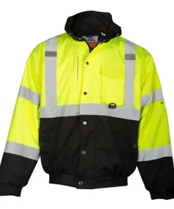 Chaqueta de Seguridad de Alta Visibilidad Ripstop Bomber, Clase 3 – JS130