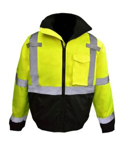 Chaqueta Bomber de Alta Visibilidad Clase 3 Radians SJ11QB, Impermeable, con Forro Acolchado Integrado