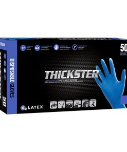 Thickster powder-free latex exam grade gloves