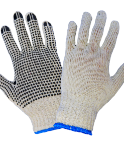 Guantes de Poliéster/Algodón con Puntos de PVC Estándar S55D1 (Vendidos por Docena)