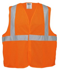Best Vest™ – Chaleco de Malla Estándar Clase 2 con Cierre de Gancho y Felpa (Velcro) – Modelo JS1012