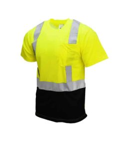 Camiseta de Seguridad Wickmaster Pro 2011B de Manga Corta con Parte Inferior Negra - Image 6