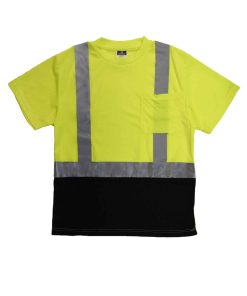 Camiseta de Seguridad Wickmaster Pro 2011B de Manga Corta con Parte Inferior Negra - Image 3