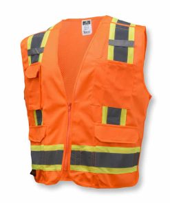 Chaleco de Seguridad Radians SV46 Surveyor Tipo R Clase 2 con Sistema de Liberación Rápida - Naranja de Seguridad