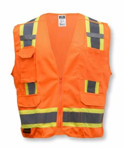 Chaleco de Seguridad Radians SV46 Surveyor Tipo R Clase 2 con Sistema de Liberación Rápida - Naranja de Seguridad - Image 3