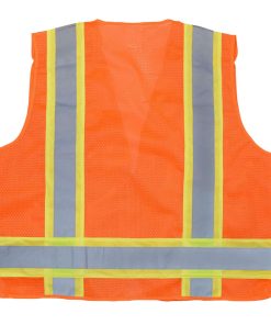 Chaleco de Seguridad Radians SV46 Surveyor Tipo R Clase 2 con Sistema de Liberación Rápida - Naranja de Seguridad - Image 7