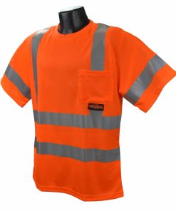 Camiseta de seguridad de manga corta de alta visibilidad Radians ST11-3 Tipo R Clase 3 con Max-Dri™ – ST11-3POS (Naranja)