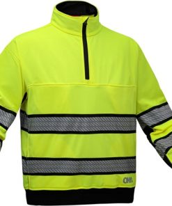 GSS - Sudadera de cremallera de cuarto de vuelta Clase 3 Onyx - Verde de seguridad** – 7521 - Image 3