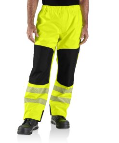 Pantalón de alta visibilidad Carhartt Storm Defender de ajuste holgado, peso medio, Clase E – 105299