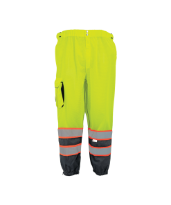 Pantalones de seguridad FrogWear® HV Premium, ligeros y transpirables, en color amarillo/verde - GLO-88P