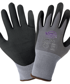 Guantes ligeros de palma recubierta con nueva tecnología de espuma **Tsunami Grip®**, sin costuras, resistentes a cortes, abrasiones y perforaciones - 500NFT