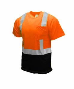 Camiseta de seguridad de manga corta con parte inferior negra Wickmaster Pro 2012B