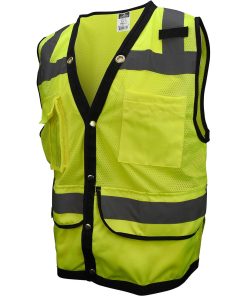 Chaleco para supervisor Radians SV59-2ZGD Clase 2 Verde con bolsillos para tabletas.