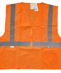 Chaleco de alta visibilidad **Xtreme Visibility Xtreme Value Clase 2 con cierre** SV3310SZ (Tela sólida, naranja)