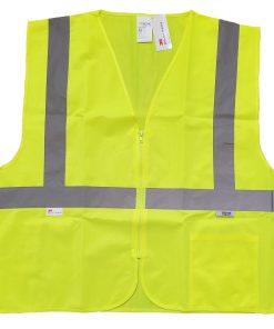 Chaleco sólido con cierre **Xtreme Visibility - Xtreme Value**, Clase 2 - Verde de seguridad – SV3315SZ