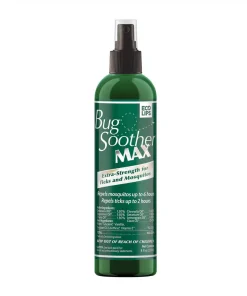 Repelente de mosquitos y garrapatas de máxima fuerza **Bug Soother MAX Extra Strength** - 8 oz