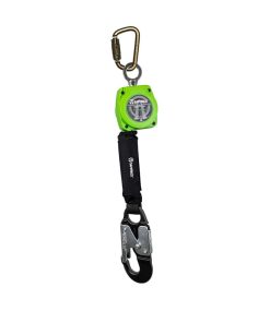 SafeWaze - Retráctil de cinta de 6' con gancho de aluminio y mosquetón de acero – 019-5045