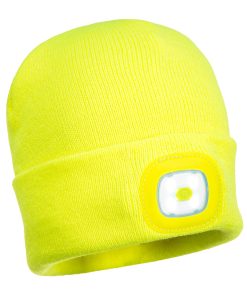 Port West - Gorro con Lámpara Frontal LED Recargable por USB – Modelo B029