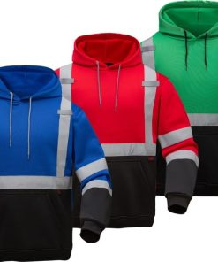 Sudadera tipo pullover sin certificación ANSI con franjas reflectantes – Serie GSS 7010